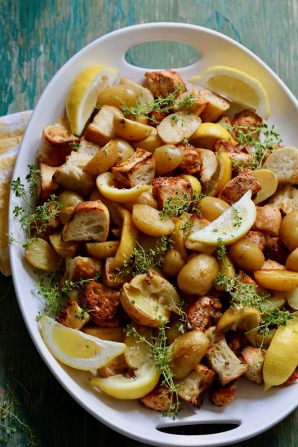 Lemon Chicken Sheet Pan Dinner - Delicious Table