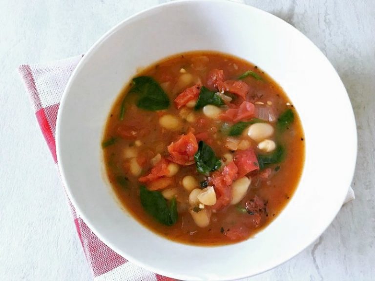 Vegan Fire-Roasted Tomato and Bean Soup