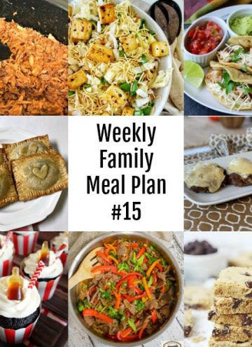 Weekly Family Meal Plan #15 #mealplan #menu #dinner