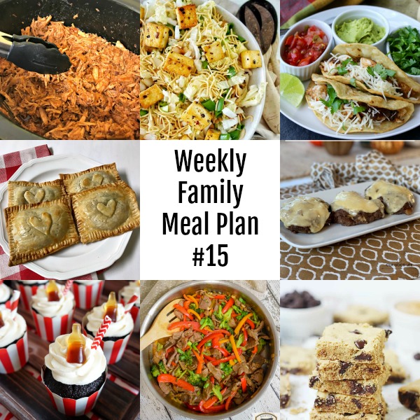 Weekly Family Meal Plan #15 #mealplan #menu #dinner