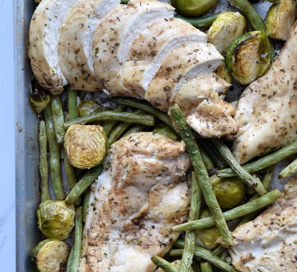 Sheet Pan Balsamic Chicken with Veggies - The Schmidty Wife