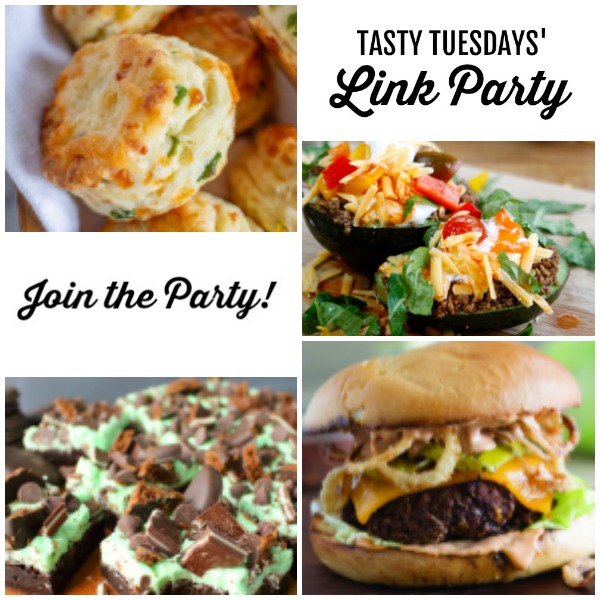 Welcome to this week’s Tasty Tuesdays’ Link Party where we are dishing up the best recipes.  Each week, food bloggers link up their very best and tasty recipes and we want you to join us! #TastyTuesdays #linkparty