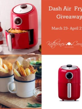 Collage of Air Fryer giveaway with dates