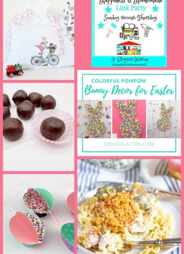 Happiness is Homemade Link Party feature collage