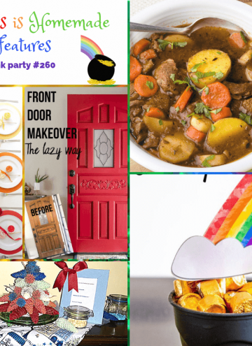 collage of this week's Happiness is Homemade Link Party Features