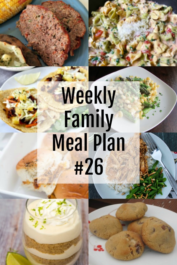 Weekly Family Meal Plan #26 - Blogghetti