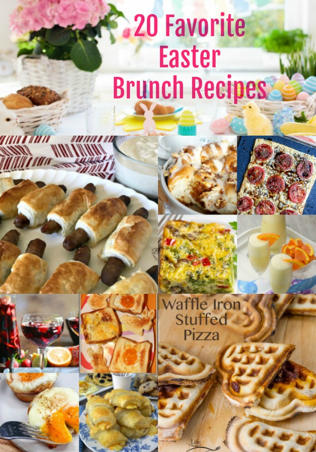 collage of 20 Favorite Easter Brunch Recipes