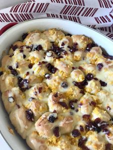 Orange Cranberry Pull Apart Bread