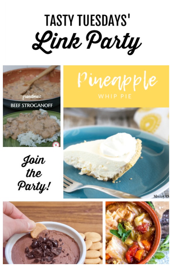 Tasty Tuesdays' Link Party feature collage