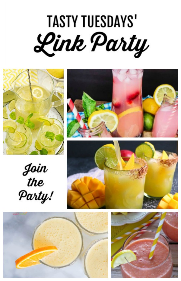 collage of this week's Tasty Tuesdays' Link Party features