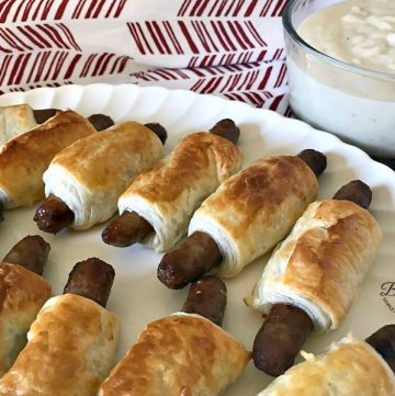 close up of sausage dippers with gravy - feature