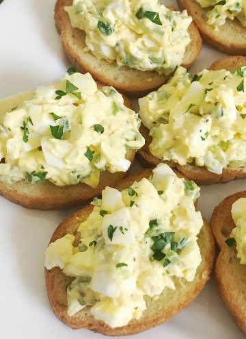 deviled egg toast feature image