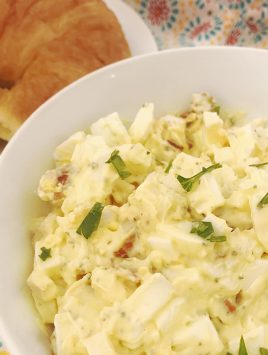 feature image of bacon cheddar egg salad