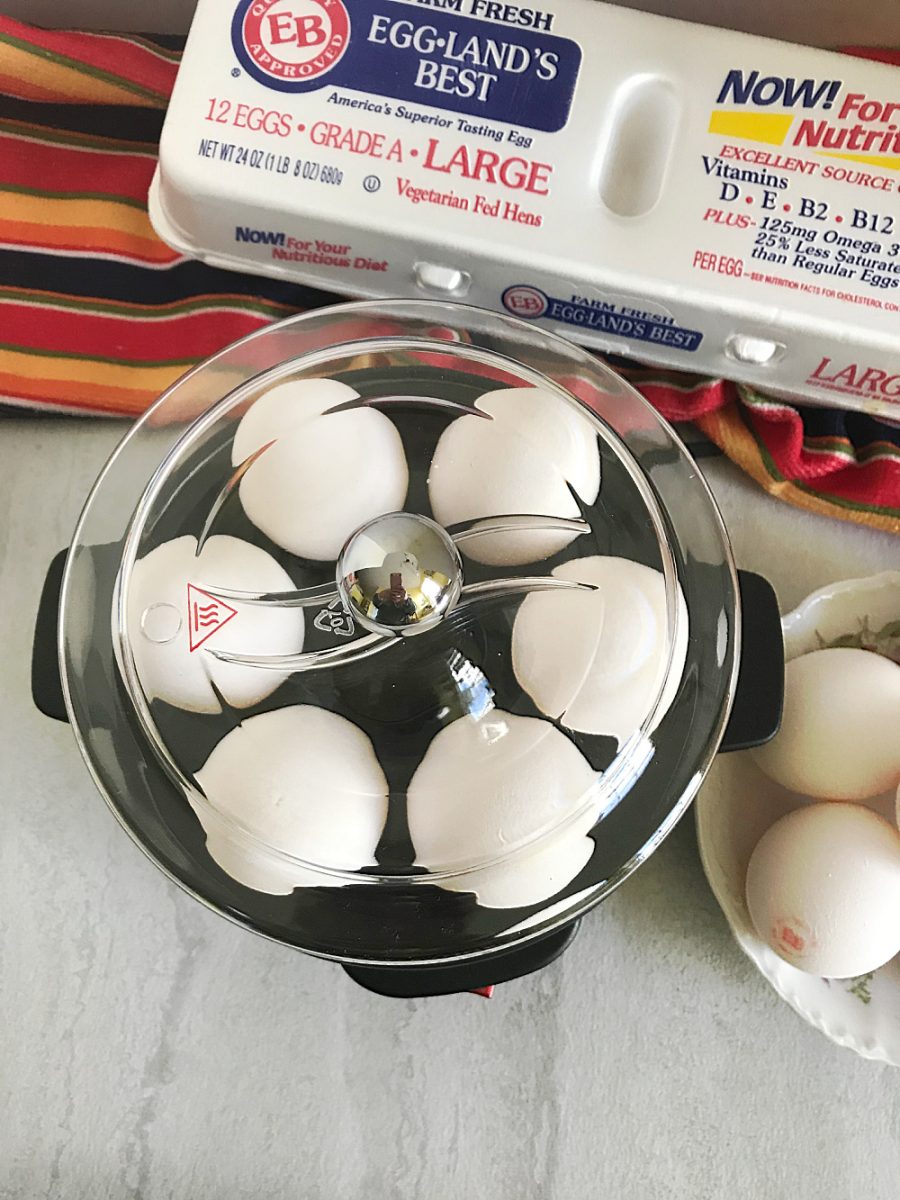 hamilton beach egg cooker close up