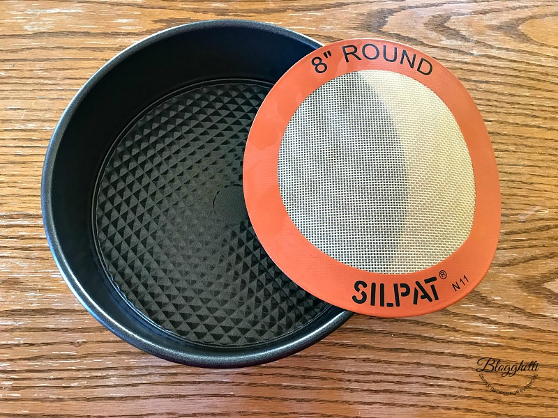 springform pan and round Silpat mat