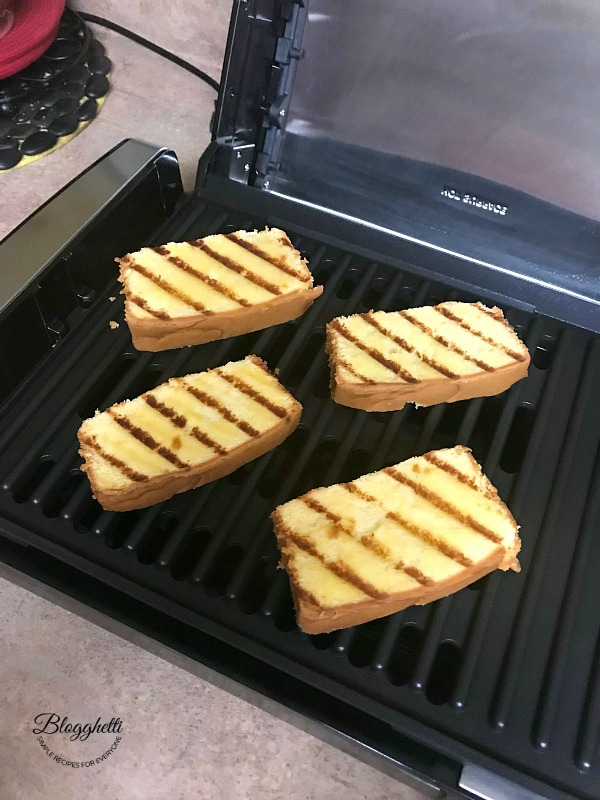 Grilled Pound Cake on Indoor Grill