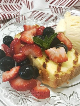 Grilled Pound Cake with Fresh Berries - feature