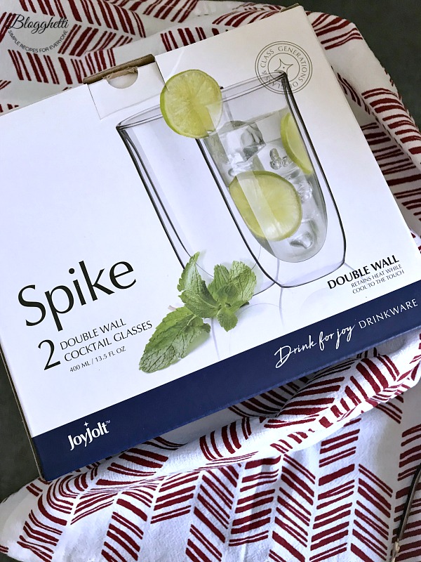 JoyJolt Spike Cocktail Glasses