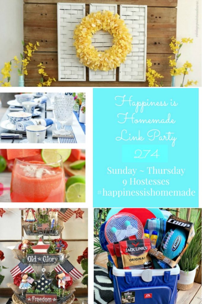 It's time for Happiness is Homemade Link Party and we're so glad you're joining us! We've got the best recipes, DIY projects, crafts, home decor ideas, and so much more #HappinessisHomemade #linkparty