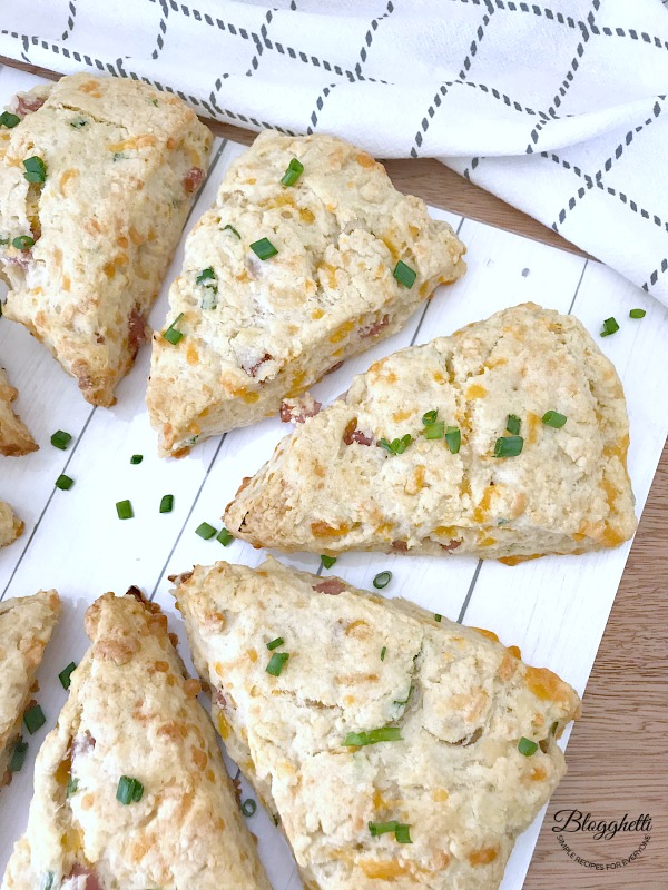 Ham and Cheese Scones with Chives