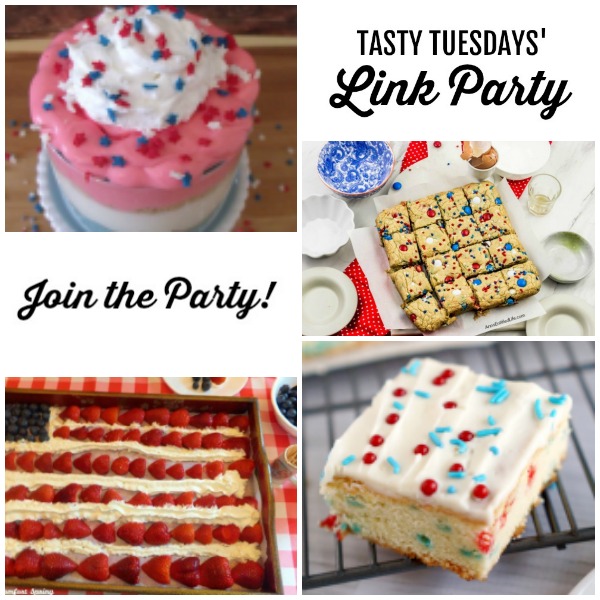 collage of Tasty Tuesdays' Link Party features