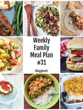 collage of this week's meal plan