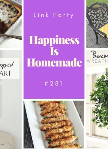 Happiness is Homemade link party feature collage