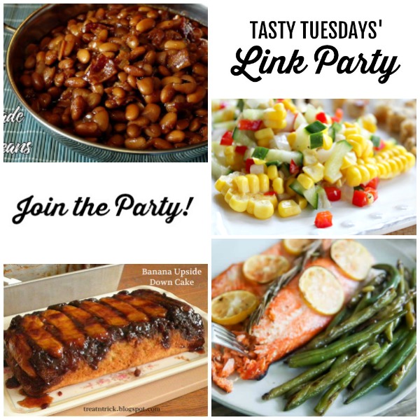 Tasty Tuesdays' Link Party features for July 23 square