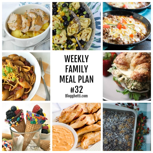 Weekly Family Meal Plan #32