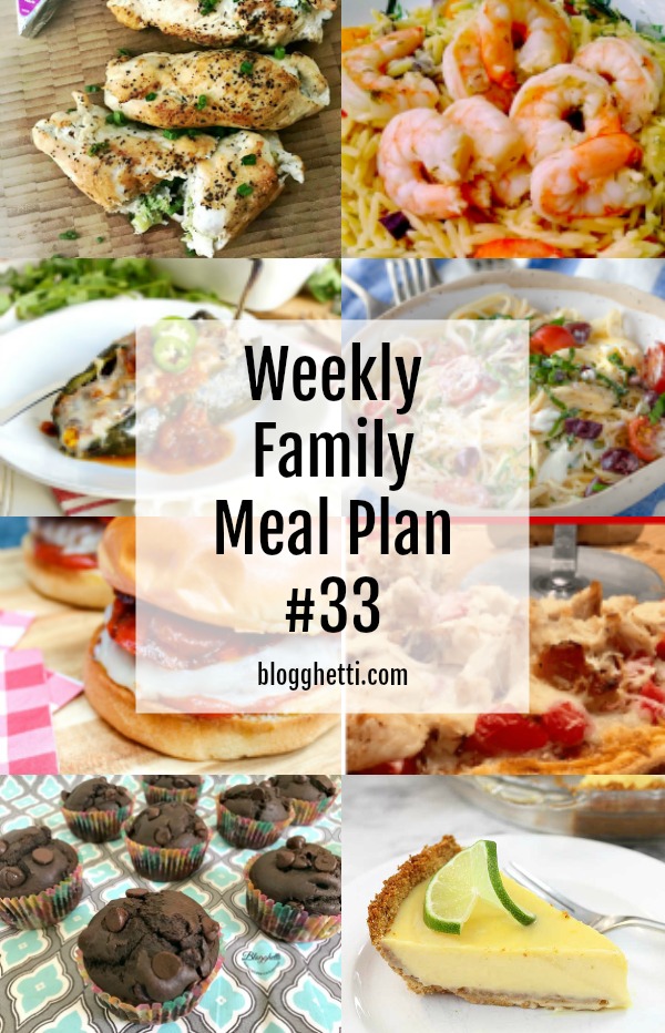 Weekly Family Meal Plan collage