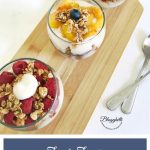 3 containers of Fresh Fruit Yogurt Parfaits