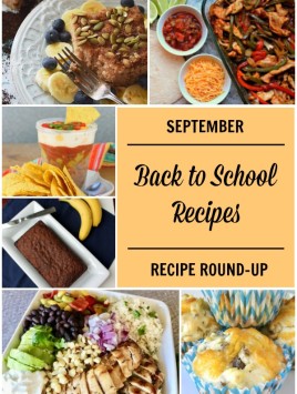 Sept Back to School Recipes collage