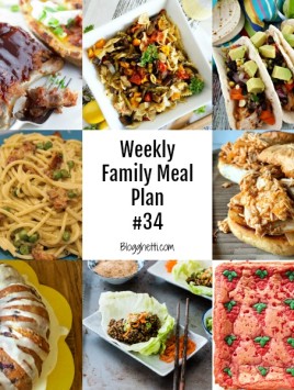Weekly Family Meal Plan 34 - square