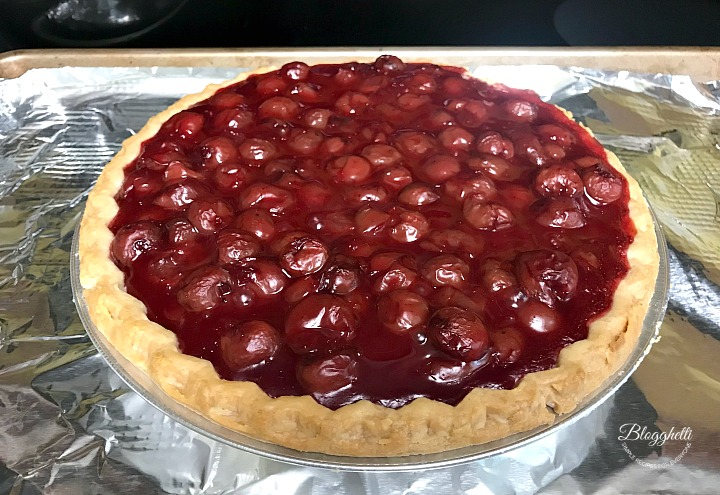 cherry pie ready to bake