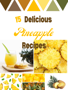 feature image for pineapple round up recipes