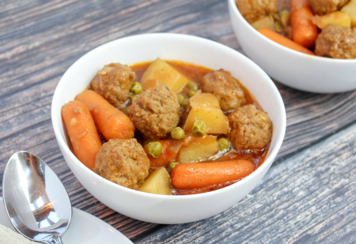 slow cooker meatball stew