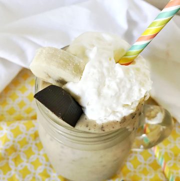top view of Chunky Monkey Smoothie