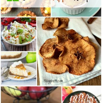 feature image collage of apple recipes