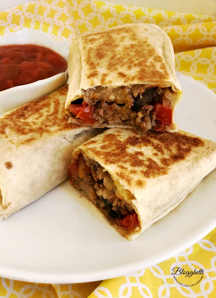 Crispy Southwest Wraps - close up