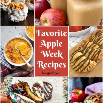 collage of Favorite Apple Week Recipes