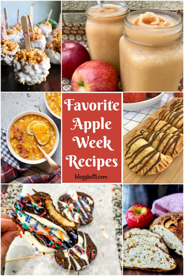 collage of Favorite Apple Week Recipes
