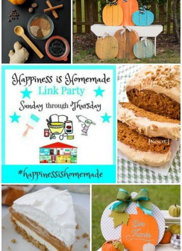 Happiness is Homemade Link Party Features Collage for September 29