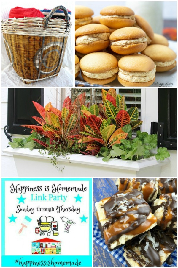 Fall DIY Makeovers and Desserts on Happiness is Homemade Link Party