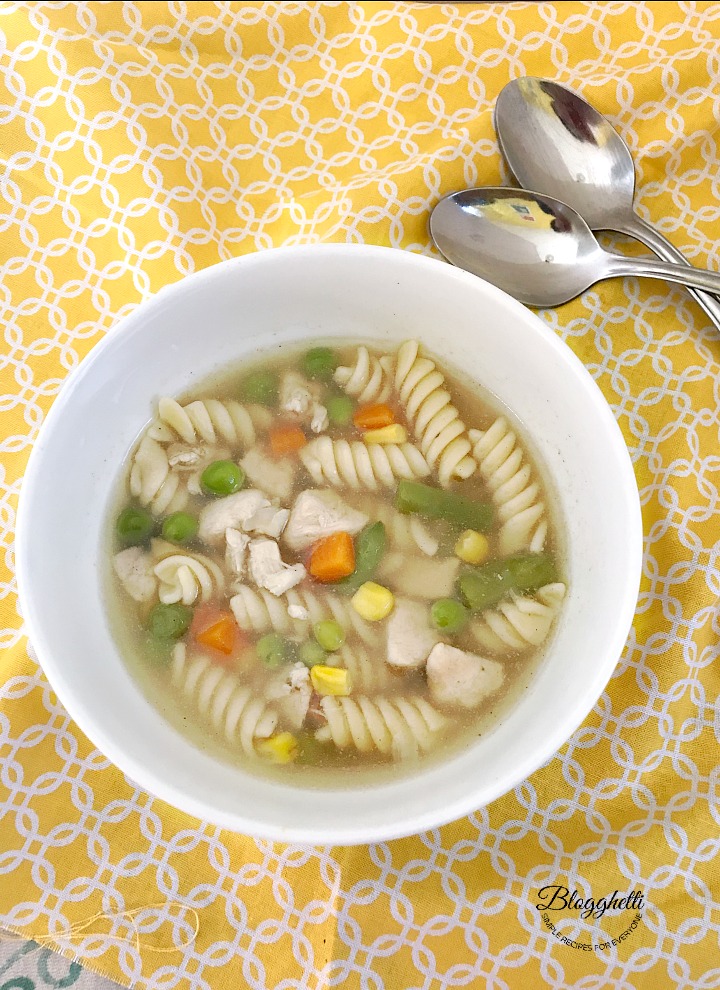 Stove-Top Chicken Noodle Soup: Recipe for Hunger Action Month