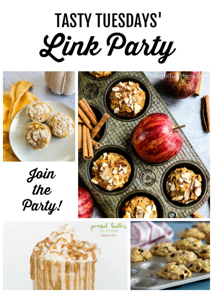 Delicious Muffin Recipes and Peanut Butter Shakes on Tasty Tuesdays’ Link Party
