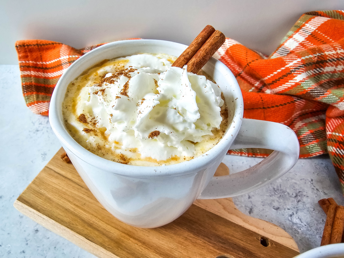 pumpkin hot cocoa mug