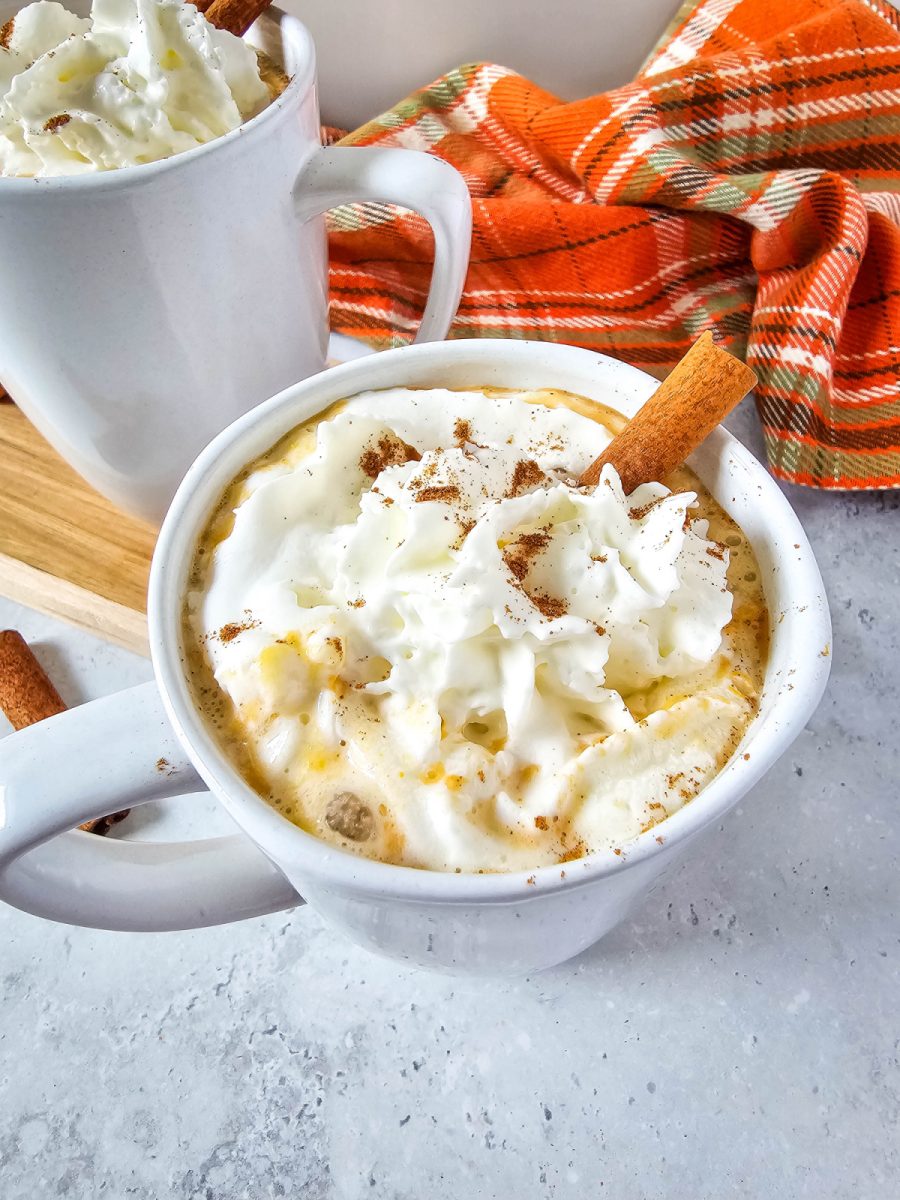 two mugs of hot chocolate