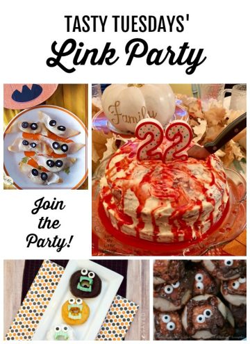 Tasty Tuesdays' Link Party Collage of features for Oct 15