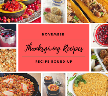 Collage of November recipes for round up