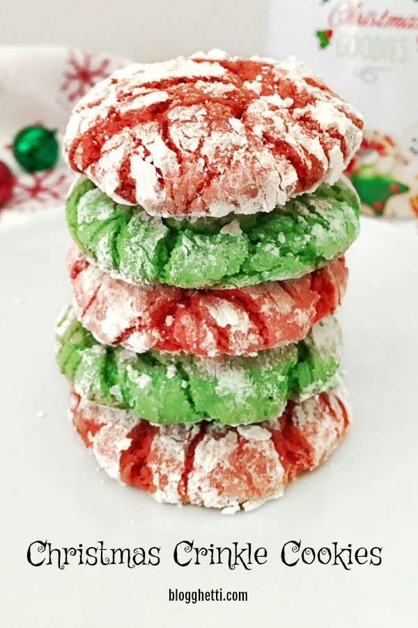 Christmas Crinkle Cookies - pin